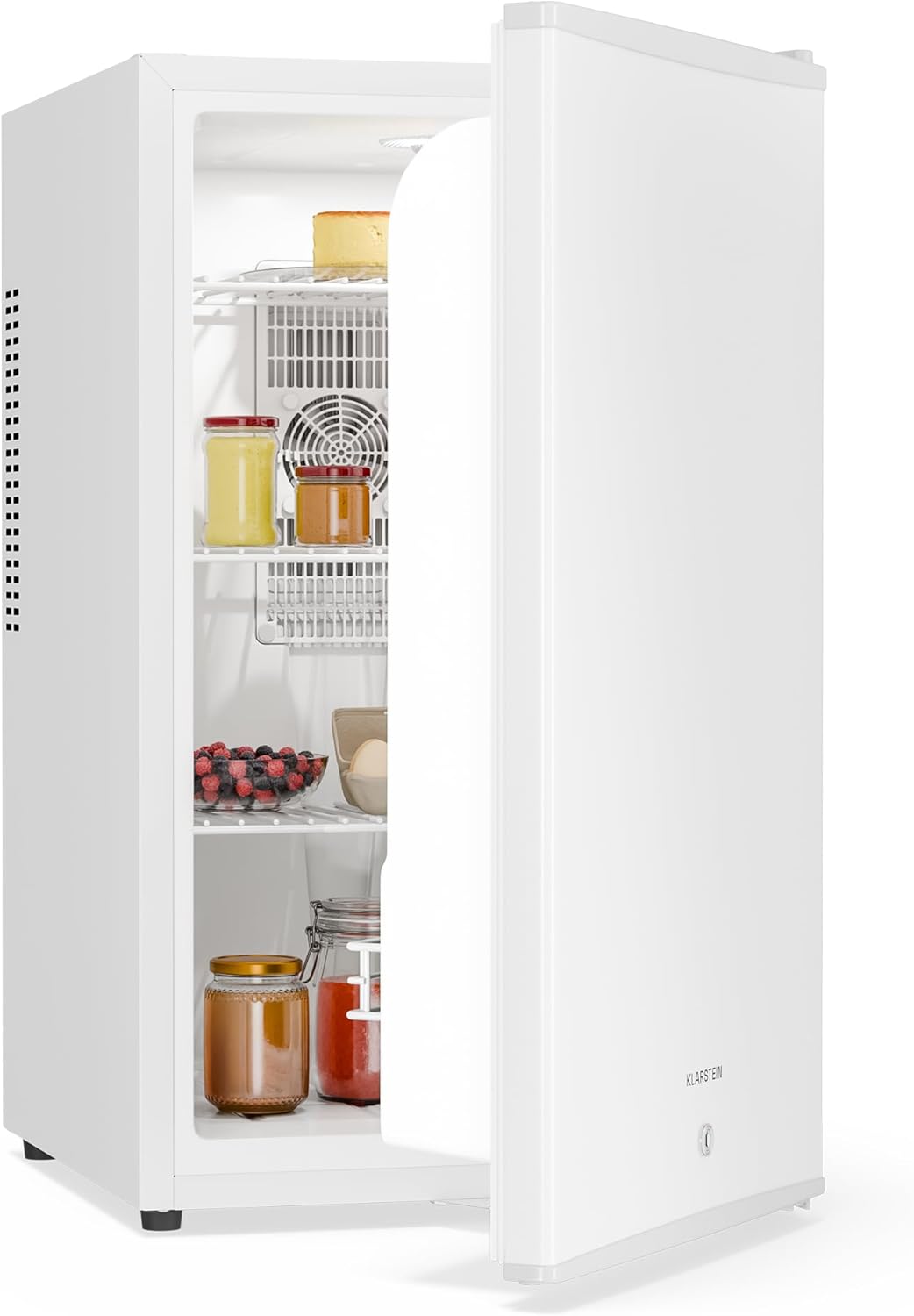 Mini Nevera Klarstein 68L con Puerta de Cristal y Estantes Ajustables