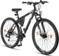 Bicicleta de Montaña Licorne Bike 29'' - Unisex, 21 Velocidades, Frenos de Disco, Negro/Blanco