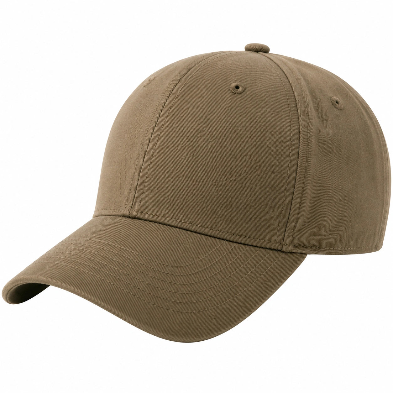 Gorra de béisbol unisex con ajuste caqui