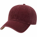Gorra de béisbol ajustable para adultos color burdeos