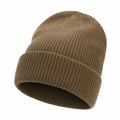 Gorro Acanalado Elegante para Climas Fríos Color Marrón