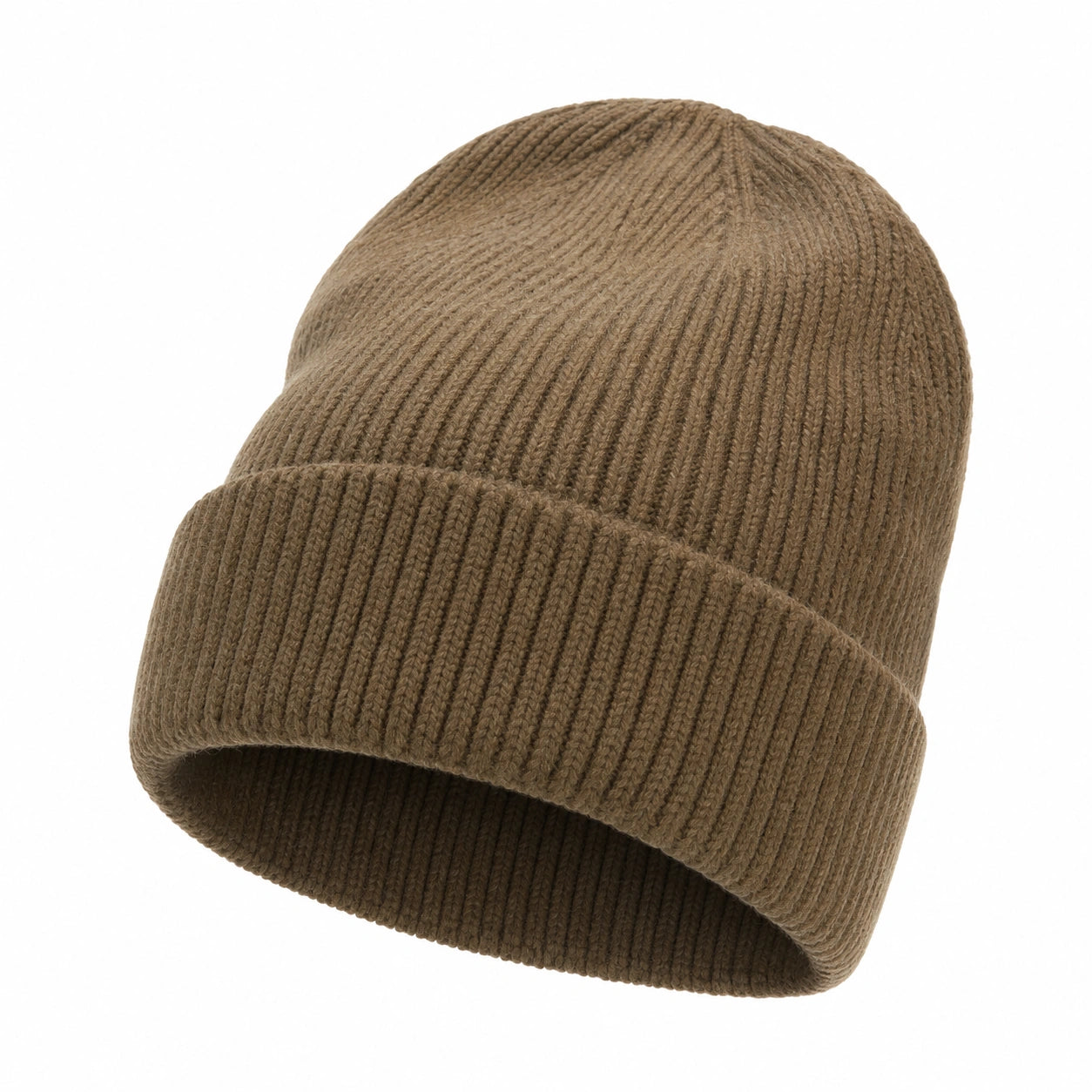 Gorro Acanalado Elegante para Climas Fríos Color Marrón