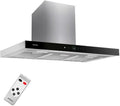 Campana Extractora INFINITON 90 cm, 800 m3/h, Diseño T Invertida, Panel Táctil, 4 Velocidades, Luz LED, Clase A, Acero Inoxidable