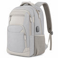 Mochila Antirrobo USB Gris Claro para Portátil de 15.6 pulgadas