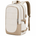 Mochila Grande de Viaje para Portátil de 15 Pulgadas Beige