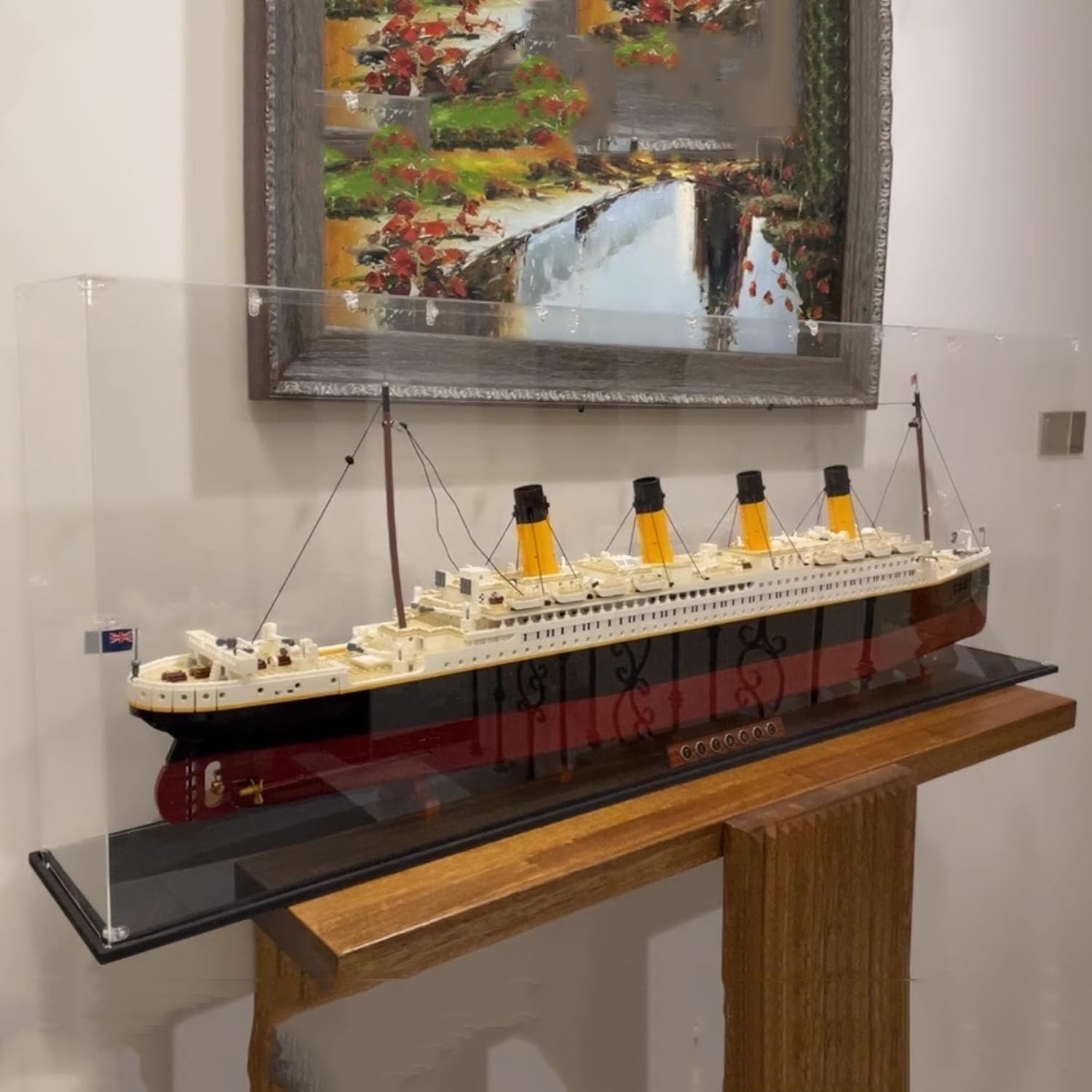Vitrina Acrílica Transparente para Modelo Titanic de Lego 10294, Antipolvo, Compatible con 10294 (Solo Vitrina, sin Kit)