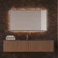 Espejo de Baño LED Inteligente 120x80cm con Antivaho y Marco Negro