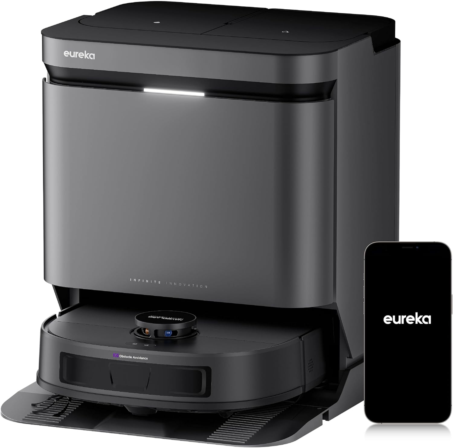 Eureka J15 EVO Robot Aspirador Inteligente con Autovaciado y Secado en Caliente
