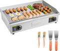 Parrilla Eléctrica VEVOR 4400 W, 725 x 400 mm, Acero Inoxidable, Temperatura Ajustable 50-300 °C