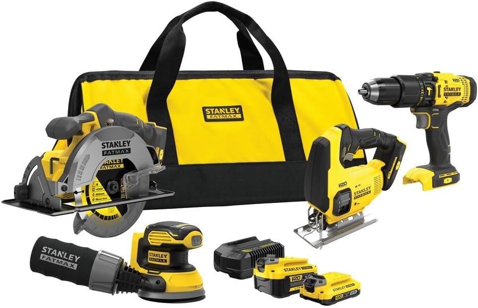 Kit de Herramientas Eléctricas Stanley, 4 Piezas - Potencia y Precisión