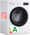Lavadora LG 8 kg 1400 rpm Carga Frontal con Pantalla LED y Programas Especiales