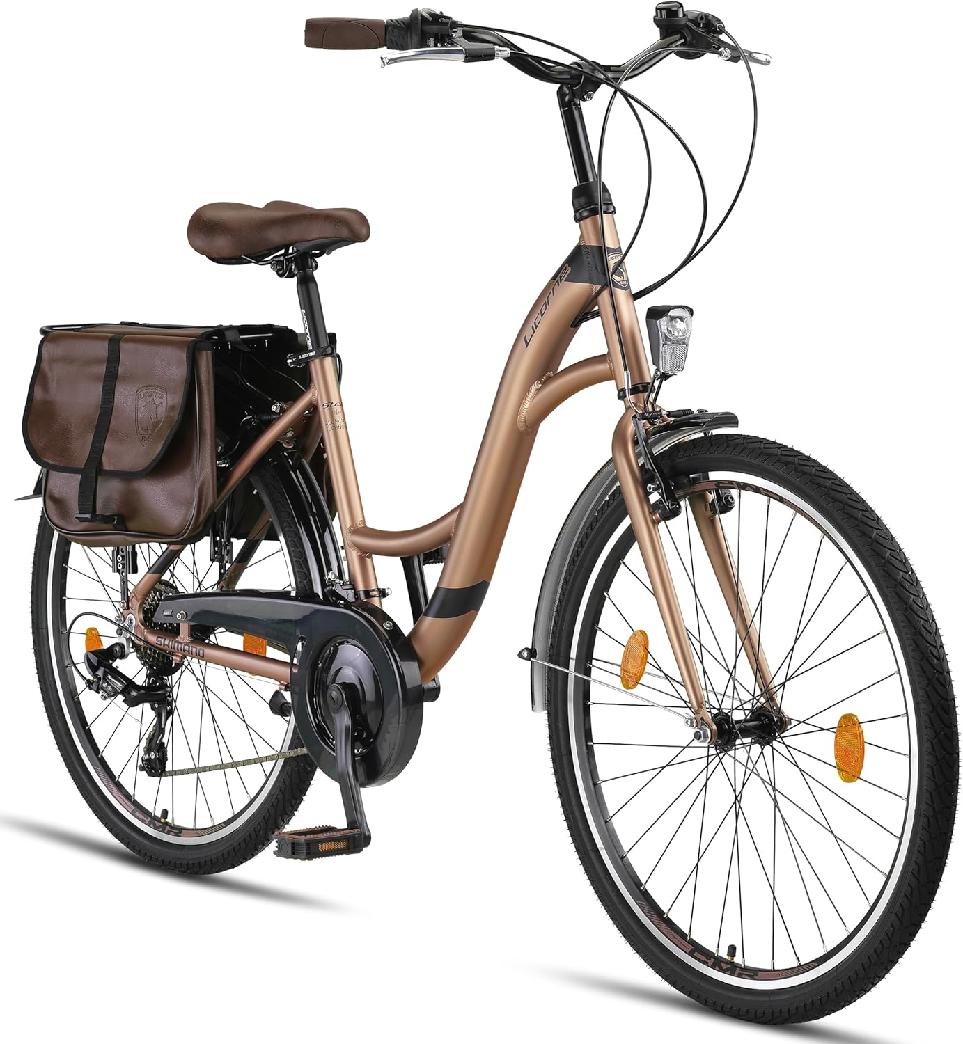 Bicicleta Urbana Stella Plus de Aluminio, Tamaños 26/28, 21 Velocidades para Todos