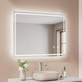 Espejo de Baño LED 90x70 cm Antivaho con Regulación y Apagado Automático