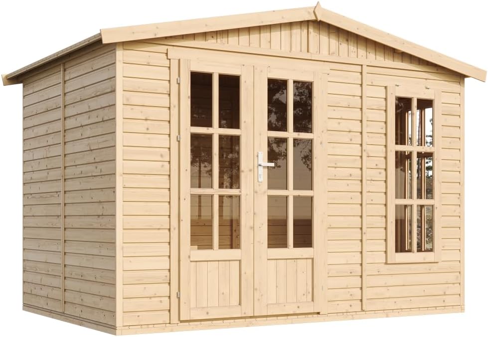 Cabaña de Madera 6m² para Jardín con Ventana y Puerta Doble