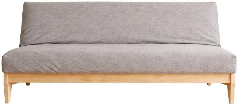 Sofá Cama Individual Zúrich de Madera Maciza 140x200 cm en Gris, Estilo Moderno