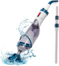 Aspiradora de Piscina Inalámbrica Enhulk, 60 Min de Autonomía, Con Pértiga Telescópica, 4200 L/H Succión, Ideal para Piscinas Elevadas y Spas, Azul