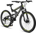 Bicicleta de Montaña Licorne Strong 2D, Tallas 26-29 Pulgadas, Freno de Disco y 21 Velocidades