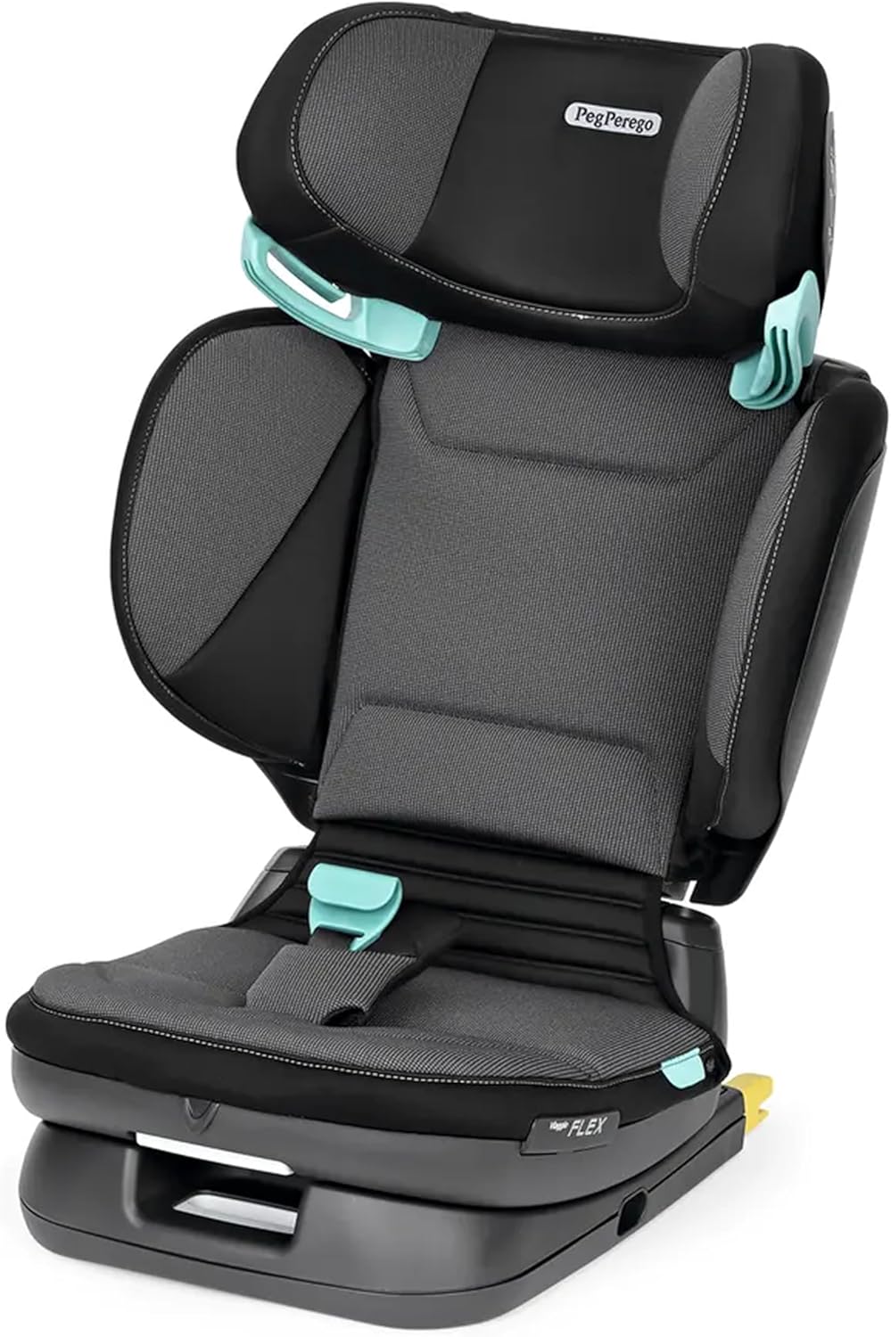 Silla de Coche Peg Perego Viaggio Flex ISOFIX, Reclinable y Plegable, Para Niños de 3 a 12 Años, Color Negro Cristal