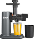 Licuadora Ninja de Prensado en Frío 700 ml, Extractor de Jugos Compacto para Frutas y Verduras, Fácil Limpieza, Gris
