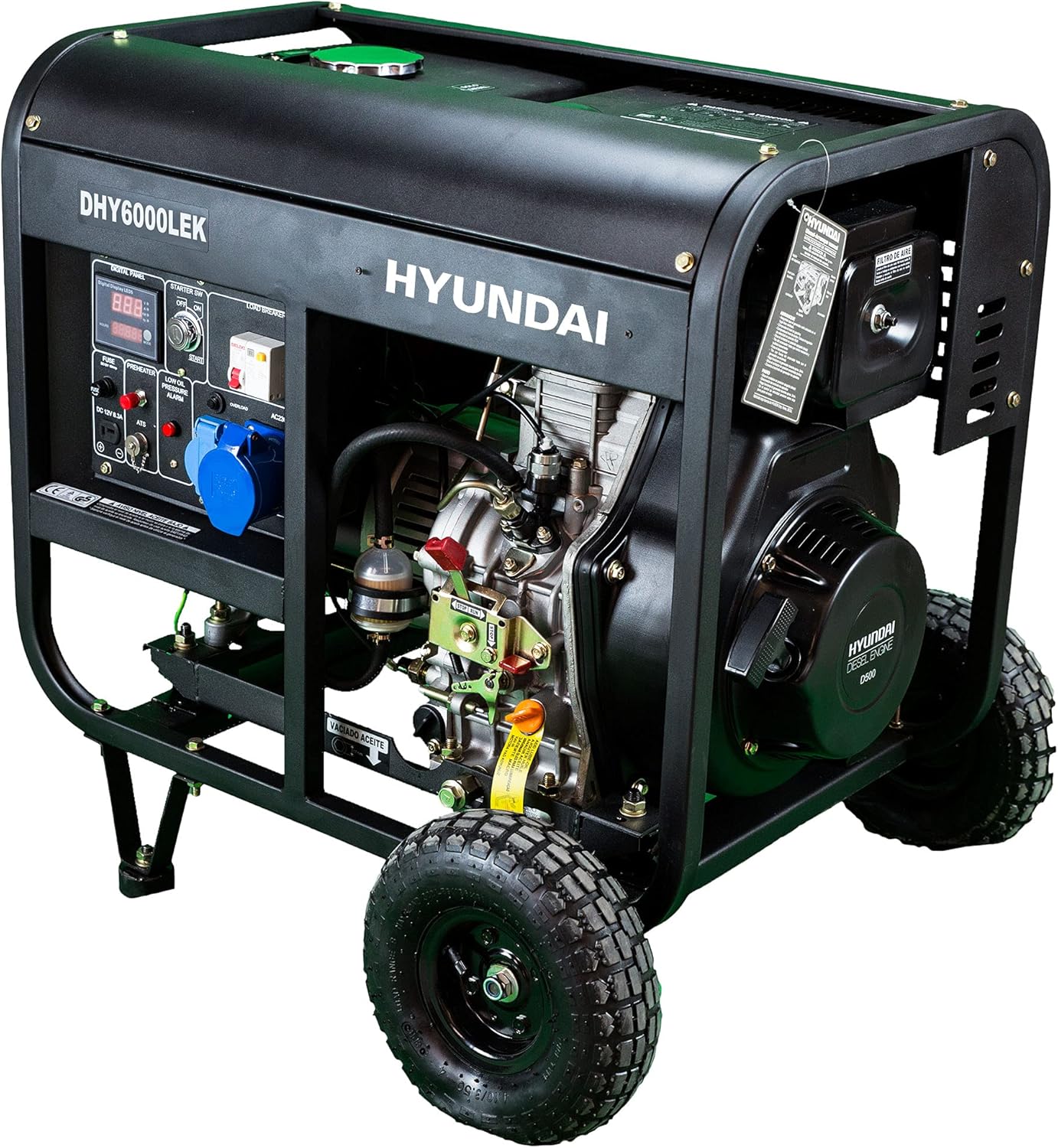 Generador Diésel Profesional Hyundai DHY6000LEK 3000 RPM