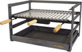 Cajón para Barbacoa con Parrilla de Acero Inoxidable, 57x41x35 cm, Ideal para Exterior