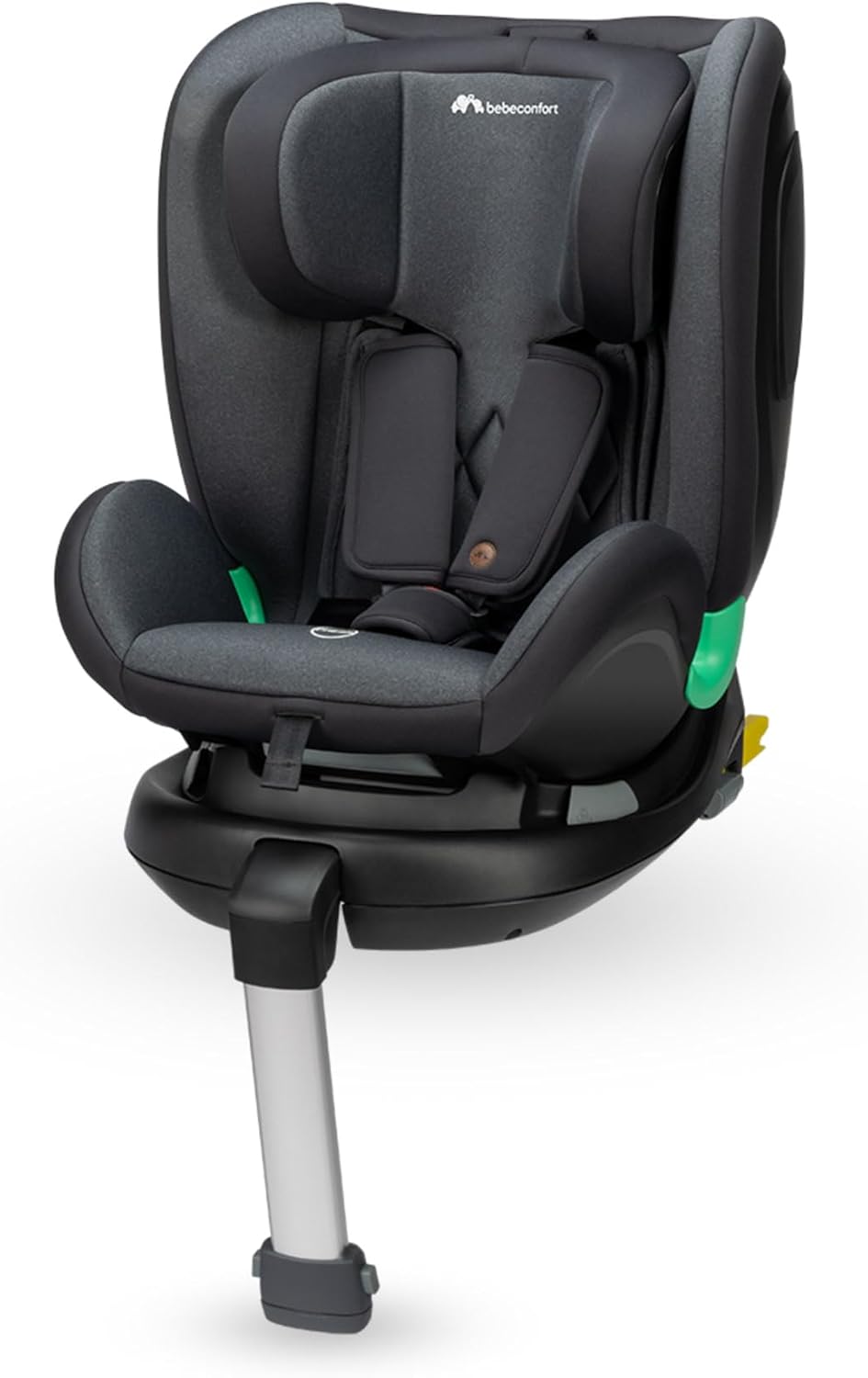 Silla de Coche i-Size 360° Bebeconfort EvolveFix Plus, 0-12 Años, ISOFIX, Reclinable, Protección Lateral, Tinted Black