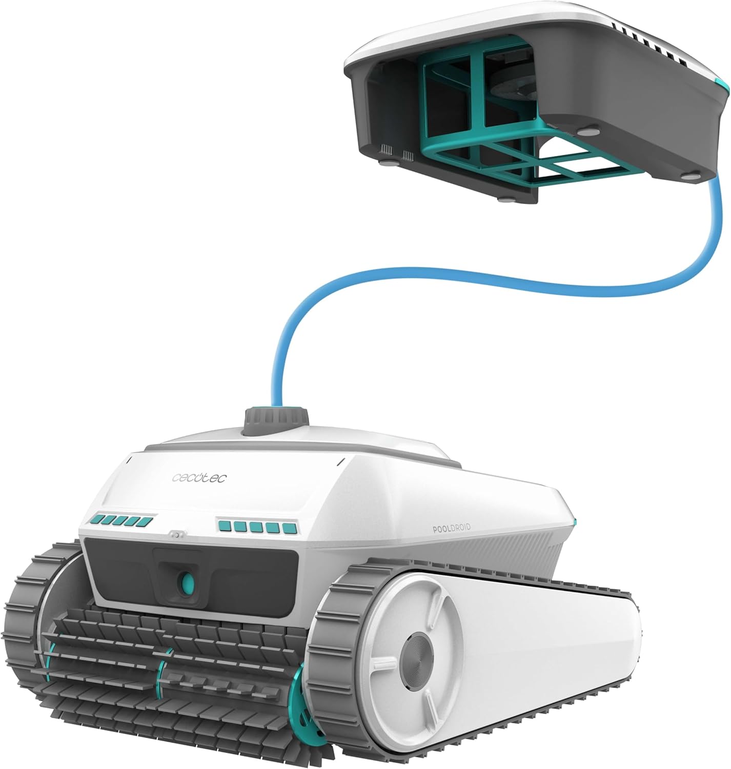 Cecotec Robot Limpiapiscinas Conga 10000 TotalClean con App, 300m², Autonomía 150 min, Capacidad 4L