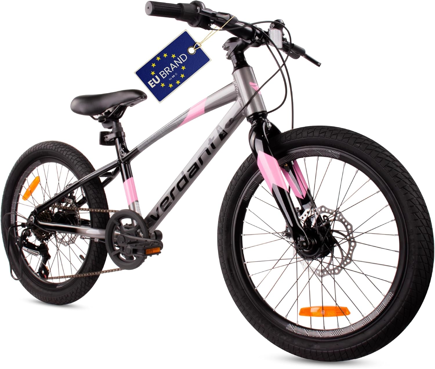 Bicicleta Infantil 20'' Verdant ALU, 6 Velocidades Shimano, Ajustable para Niños 6-10 Años