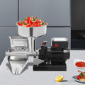 Extractor y Exprimidor Eléctrico de Tomates de 450W, Máquina de Acero Inoxidable para Salsas, Fresas y Arándanos