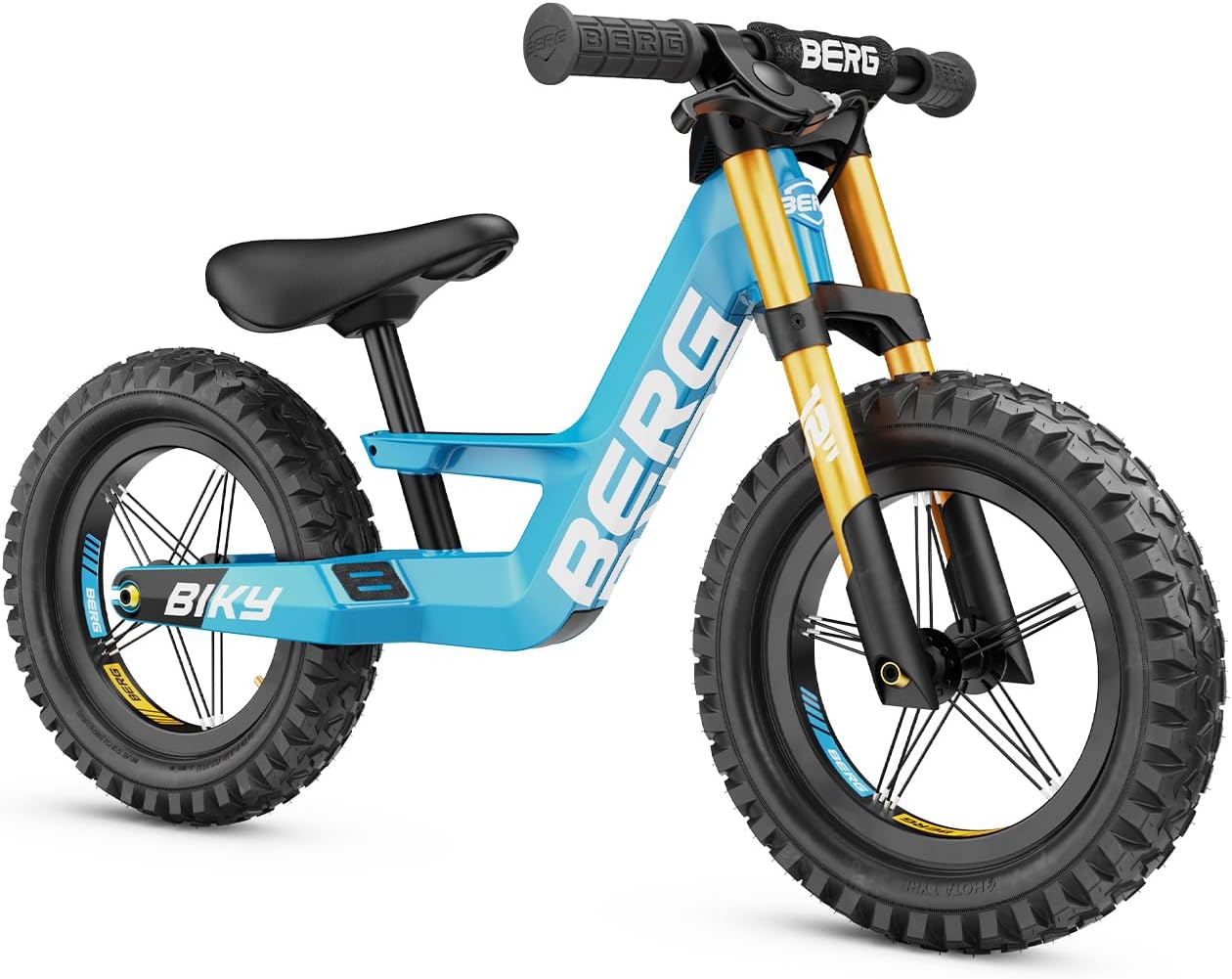 Bicicleta de Equilibrio BERG Biky 12' con Freno, Marco de Magnesio, para Niños 2,5-5 Años