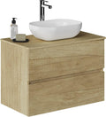 Mueble de Baño Onyx Suspendido con Lavabo Cerámico, 80 cm