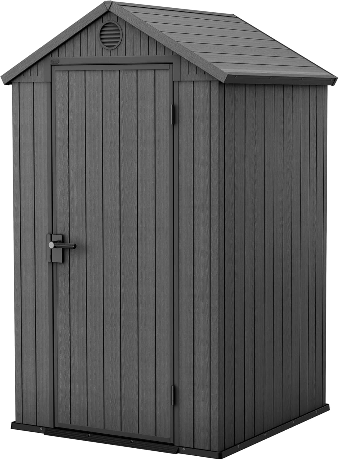 Caseta de Jardín KETER Darwin 4x4, Resistente y Ventilada, Gris, 1.4 m²