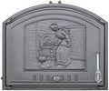 Puerta de horno de hierro fundido duradera