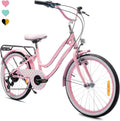 Bicicleta Infantil con Ruedas de 20 Pulgadas, 6 Velocidades Shimano, Altura Ajustable