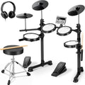 Kit de Batería Electrónica Portátil para Principiantes CAHAYA - 150 Sonidos, Compatibilidad USB/MIDI