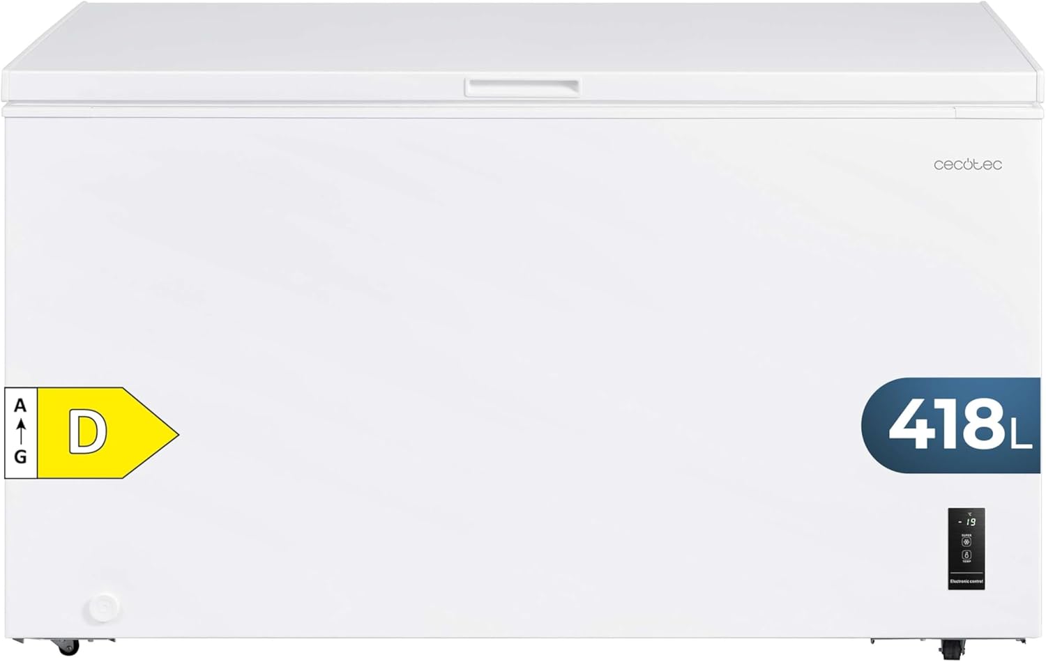 Congelador Horizontal Cecotec 418L Bolero CoolMarket, Bajo Consumo y Fast Freezing