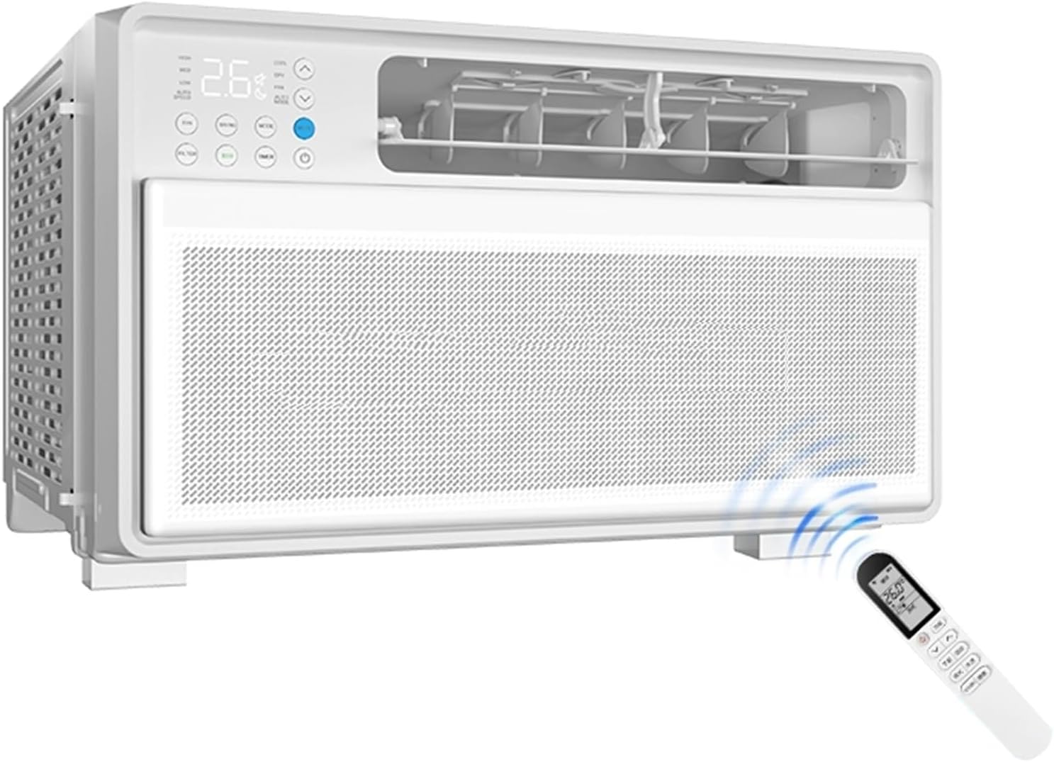 Aire Acondicionado de Ventana Inverter, Bajo Consumo, Control Remoto, Termostato Ajustable, Hasta 20m², Temporizador 24h, Silencioso