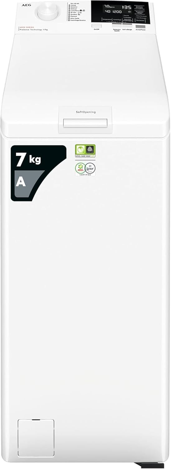Lavadora de Carga Superior AEG Serie 6000 ProSense 7 kg