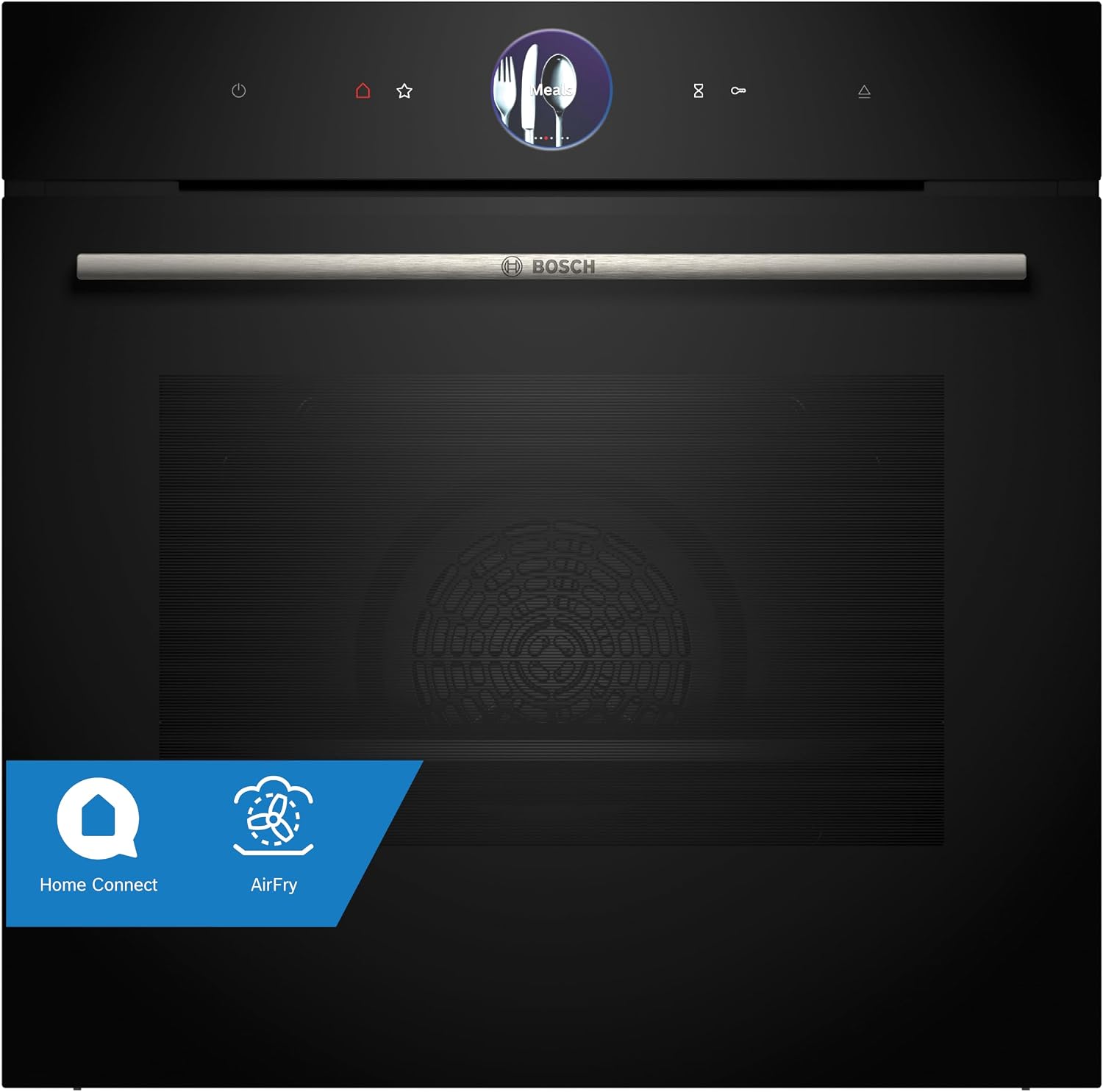 Horno Multifunción Bosch Serie 8 con Vapor y AirFry, Negro