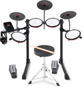 Set de Batería Electrónica Alesis Turbo Max con Parches de Malla, Lecciones y Bluetooth