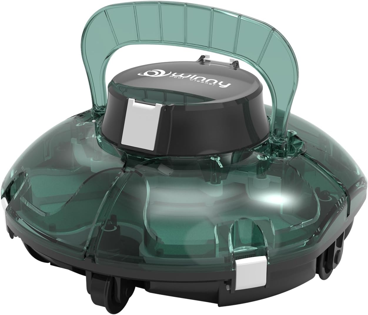 Robot Limpiafondos Winny 200 para Piscina, Inalámbrico, Autonomía 75 Minutos, Doble Filtración, para Piscinas de hasta 60m²