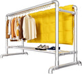 Perchero Resistente con Zapatero y Ruedas, Capacidad 400 kg, para Vestidor