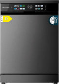 Lavavajillas Cecotec 60 cm, Ahorro Energético, 15 Cubiertos, Pantalla XXL, 8 Programas